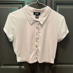 Just Polly girls white top